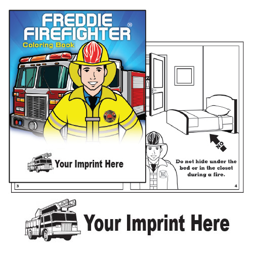 Imprinted Freddie Firefighter CB - Fire Truck