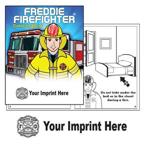 Imprinted Freddie Firefighter CB - Serve & Prot.