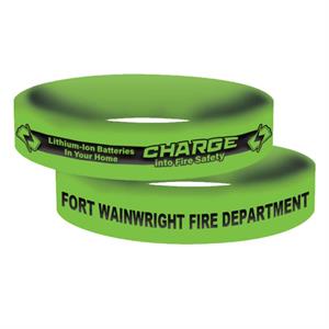 Imprinted Glow Awareness Band - Green - 2025 Theme