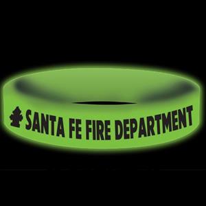Imprinted Glow Awareness Band - Green - Fire Hydrant