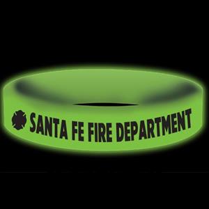 Imprinted Glow Awareness Band - Green - Maltese Cross