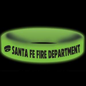Imprinted Glow Awareness Band - Green - Smoke Alarm