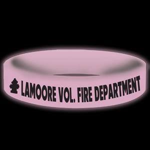Imprinted Glow Awareness Band - Pink - Fire Hydrant