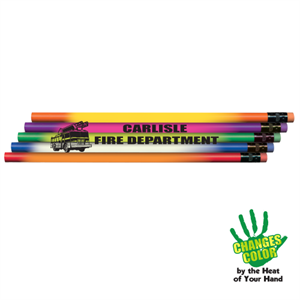Imprinted Heat Changing Pencil Assorted - Fire Truck