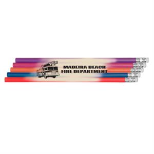 Imprinted Heat Changing Pencil Blizzard - Fire Truck