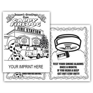 Imprinted Holiday 4-Page Coloring Booklet