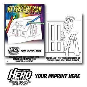 Imprinted My Fire Exit Plan Coloring Book - 2019 Theme