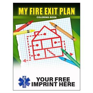 Imprinted My Fire Exit Plan Coloring Book - Full Color Star of Life