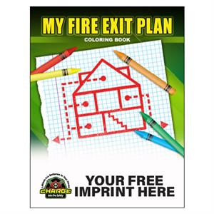 Imprinted My Fire Exit Plan Coloring Book- 2025 Theme Full Color