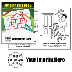 Imprinted My Fire Exit Plan Coloring Book