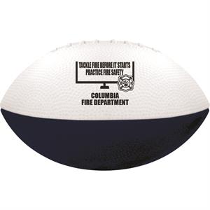 Imprinted Navy/White Foam Football