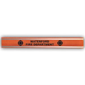Imprinted Nylon Reflective Slap Bracelets - Orange - Maltese Cross