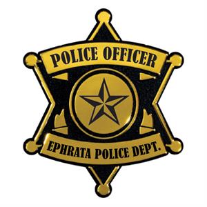 Imprinted Plastic 6 Point Star Badge - 1 Color Imprint