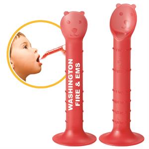 Imprinted Red Pediatric Medicine Spoon