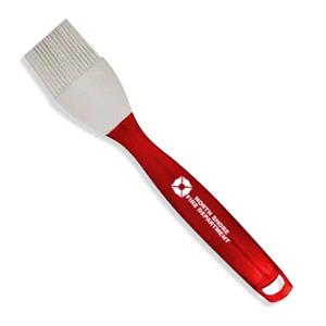 Imprinted Red Silicone BBQ Brush - Maltese Cross