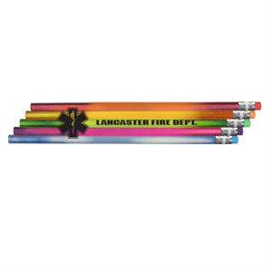 Imprinted Sparkle Heat Changing Pencil - Star of Life