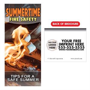 Imprinted Summertime Fire Safety Brochure w/ Full Color Logo