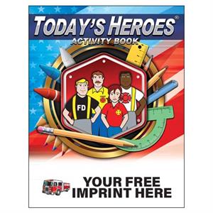 Imprinted Today's Heroes Act Book - Full Color Fire Truck