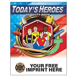Imprinted Today's Heroes Act Book - Full Color Jr FF Maltese