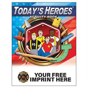 Imprinted Today's Heroes Act Book - Full Color Serving Cross