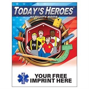 Imprinted Today's Heroes Act Book - Full Color Star of Life