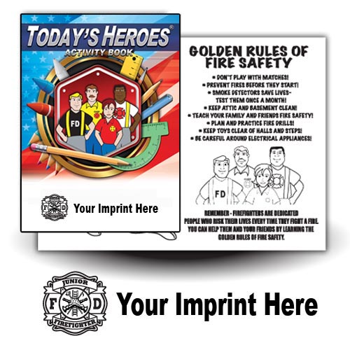 Imprinted Today's Heroes Act Book - Jr FF Maltese 1