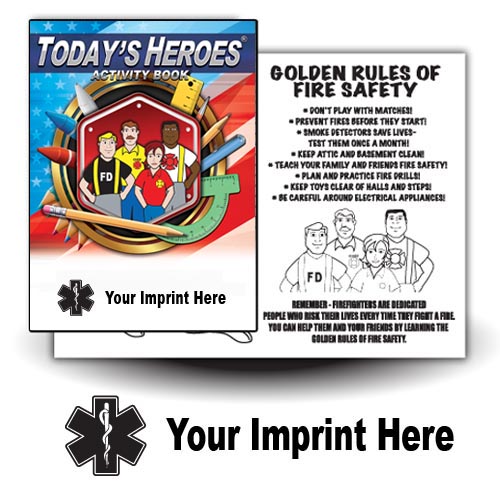 Imprinted Today's Heroes Act Book - Star of Life 1
