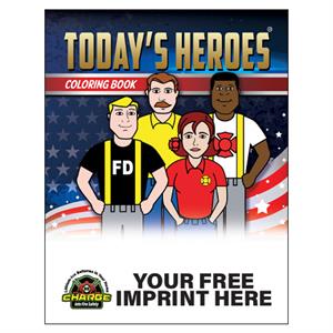Imprinted Today's Heroes Coloring Book - 2025 Theme