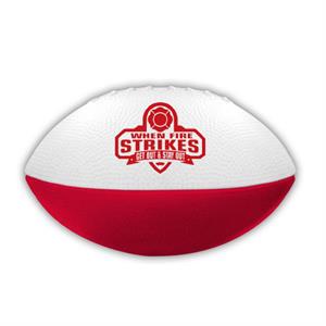 Stock 6^ Football Red/White - When Fire Strikes