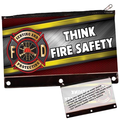 Stock Fire Safety Pencil Bag