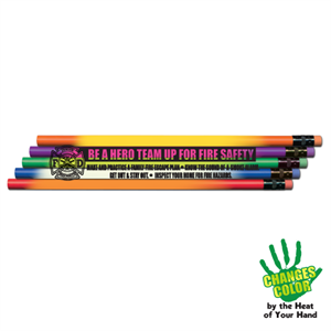 Stock Heat Changing Pencil - Team Up For Fire Safety