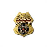 Stock Junior Firefigher Sticker Badge
