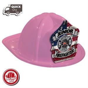 Stock Pink Fire Hat - Americana Parade Shield