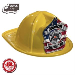 Stock Yellow Fire Hat - Americana Parade Shield
