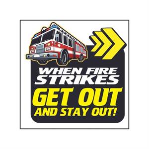 When Fire Strikes Get Out and Stay Out Tattoo