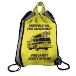 Yellow Drawstring Backpack - Fire Truck