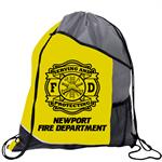 Yellow Serving/Protecting Drawstring Backpack