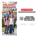 Imprinted Fire Safety Begins At Home Brochure
