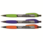 Imprinted Silver Grip Pen - Assorted