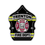 Custom Outdoor Vinyl Sticker - Turnout Gear Shield