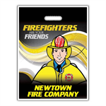 Custom 12^ x 15^ Full Color Grab Bags - Freddie Firefighter