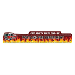 Custom Shaped 12^ Plastic Ruler - Fire Truck