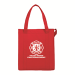 Imprinted Red Insulated Grocery Tote