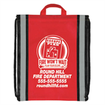 Custom Red Drawstring Backpack - 2022 Theme