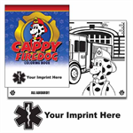 Imprinted Cappy Firedog Coloring Activity Book - Star of Life