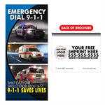 Imprinted Emergency 9-1-1 Brochure w/ Full Color Logo