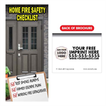 Imprinted Home Fire Safety Checklist Brochure w/Full Color Logo