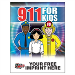 Imprinted 911 Coloring Book - Full Color Fire Truck