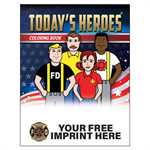 Imprinted Today's Heroes Coloring Book - Full Color Jr. FF Maltese