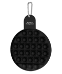 Imprinted Push Pop Circle Stress Reliever - Black